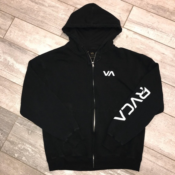 rvca zip up hoodie